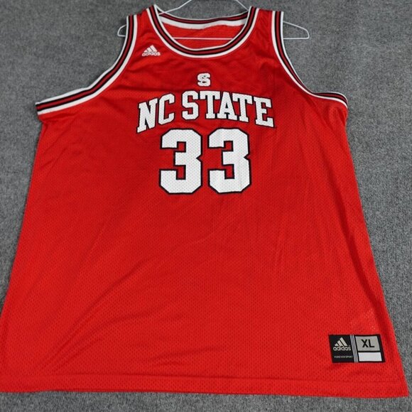 Adidas Basketball Jersey XL Red NC State #33 Josh Powell Cedric Simmons Vintage - Picture 1 of 9